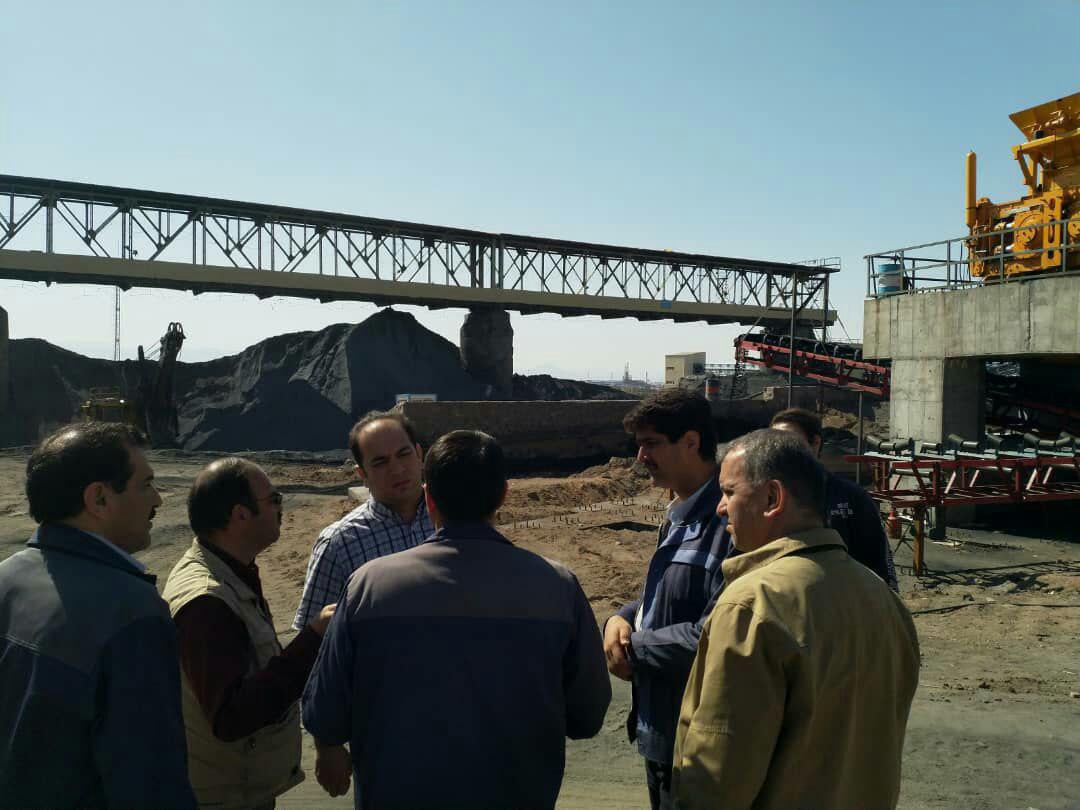 بازدید مدیران کارخانه آراز سنگ شکن از روند پیشرفت پروژه پرعیار سازی بافق یزد